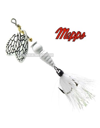 Въртяща блесна Mepps Bug, White Miller