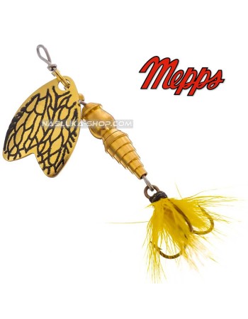 Въртяща блесна Mepps Bug, Yellow May