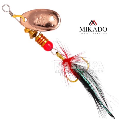 Въртяща блесна Mikado Blaster with Tassel, цвят Copper