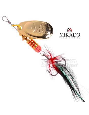 Въртяща блесна Mikado Blaster with Tassel, цвят Gold