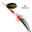 Въртяща блесна Mikado Blaster with Tassel Silver, цвят 21