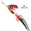 Въртяща блесна Mikado Blaster with Tassel Silver, цвят 22