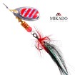 Въртяща блесна Mikado Blaster with Tassel Silver, цвят 22H