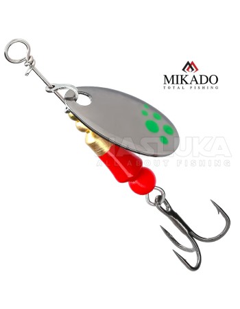 Микро въртяща блесна за кефал, пъстърва и костур Mikado M-Craft Micro Spinner, BGD