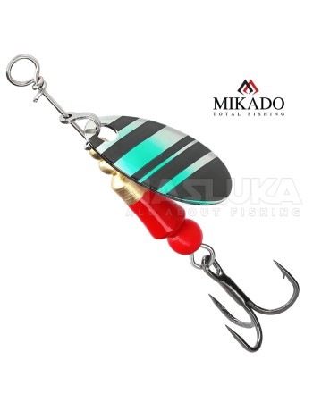 Микро въртяща блесна за кефал, пъстърва и костур Mikado M-Craft Micro Spinner, SGP
