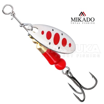 Микро въртяща блесна за кефал, пъстърва и костур Mikado M-Craft Micro Spinner, SR