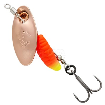 Въртяща блесна SG Grub Spinner, Copper Red Yellow