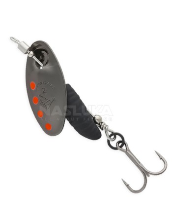 Въртяща блесна SG Grub Spinner, Silver Red Black