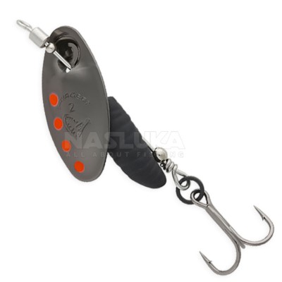 Въртяща блесна SG Grub Spinner, Silver Red Black