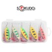 Комплект въртящи блесни за риболов Sokudo River Spinners, 5 бр.