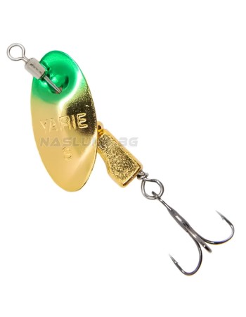 Въртяща блесна Yarie Blender 672 SP3, Green Gold