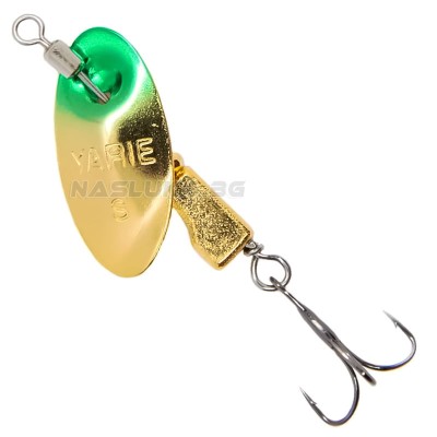 Въртяща блесна Yarie Blender 672 SP3, Green Gold