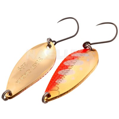 Микроклатушка за пъстърва и костур Yarie First Order 3.6 г, цвят Gold A1