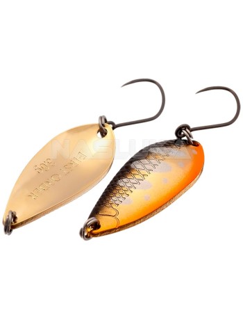Микроклатушка за пъстърва и костур Yarie First Order 3.6 г, цвят Gold A2