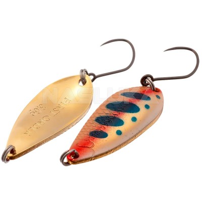 Микроклатушка за пъстърва и костур Yarie First Order 3.6 г, цвят Gold A3