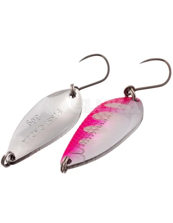 Микроклатушка за пъстърва и костур Yarie First Order 3.6 г, цвят Silver A6