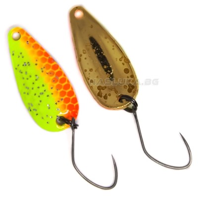 Микроклатушка за пъстърва Yarie Ringo Midi 2 г, Hammered, E65