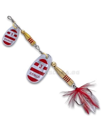 Двойна блесна Zebco Z-Tandem Silver Red Stripes