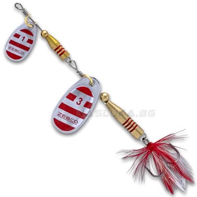 Двойна блесна Zebco Z-Tandem Silver Red Stripes