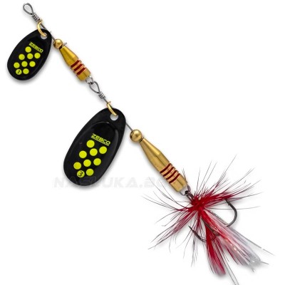Двойна блесна Zebco Z-Tandem Black Yellow Dots