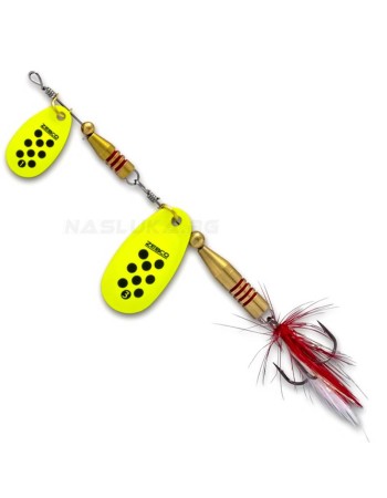 Двойна блесна Zebco Z-Tandem Silver Yellow Black Dots