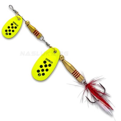 Двойна блесна Zebco Z-Tandem Silver Yellow Black Dots