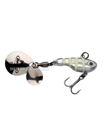 Спинер Berkley Pulse Spintail, Glow Silver Zebra