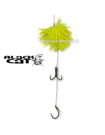 Тийзър за сом Black Cat Real Worm Teaser, Yellow
