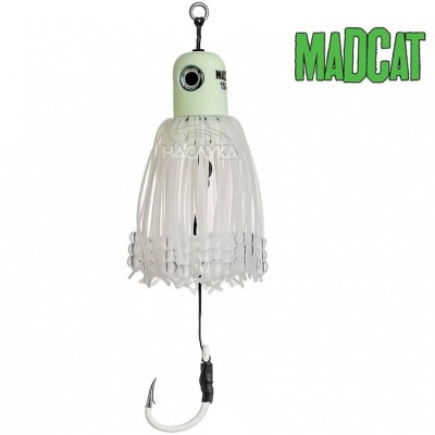 Примамка за сом на кльонк MADCAT Clonk A-Static Teaser, Бяла