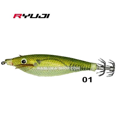 Калмарка за морски риболов Ryuji MKS Toto, 7 см, 9.5 г, цвят 01