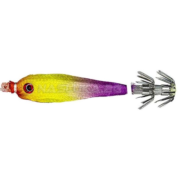 Калмарка Ryuji Soft Squid 7 см, 4.25 г, 10 Glow — снимка 1