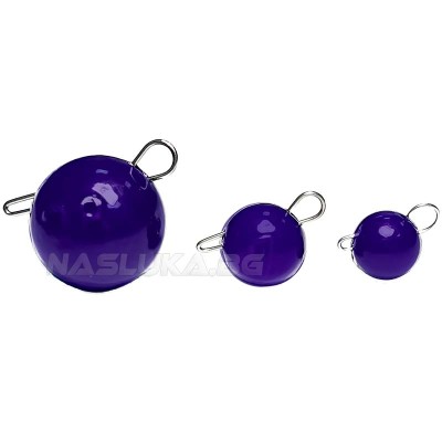 Кръгли чебурашки Life Orange Flexy Jig Head, Purple