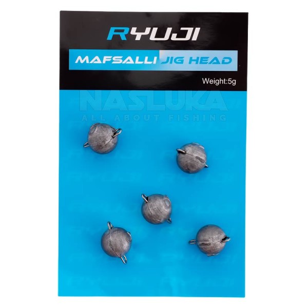 Кръгли чебурашки Ryuji Mafsalli Jig Head, 5 бр. — снимка 2