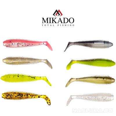 Комплект силиконови примамки за костур Mikado Speedo 4.5 см, 8 бр.