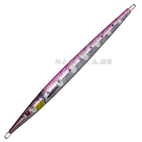 Пилкер-джиг Savage Gear Needle Jig 20 см, 100 г, Pink Flash Glow — снимка 1