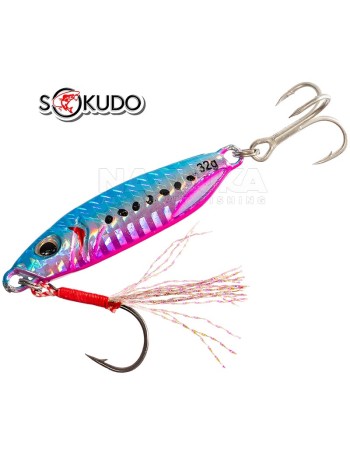Пилкер-джиг Sokudo Pulse Shore Slow Cast Jig 5.7 см, 32 г, цвят Blue Flash