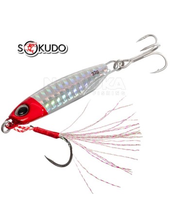 Пилкер-джиг Sokudo Pulse Shore Slow Cast Jig 5.7 см, 32 г, цвят Redhead