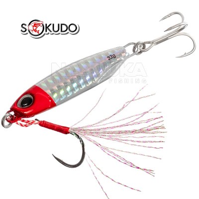 Пилкер-джиг Sokudo Pulse Shore Slow Cast Jig 5.7 см, 32 г, цвят Redhead