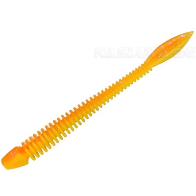 Силиконови примамки Berkley Powerbait Flail Garlic 5 см, 12 бр., цвят Fluo Orange/Sunshine Yellow
