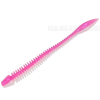 Силиконови примамки Berkley Powerbait Flail Garlic 5 см, 12 бр., цвят Pink/White