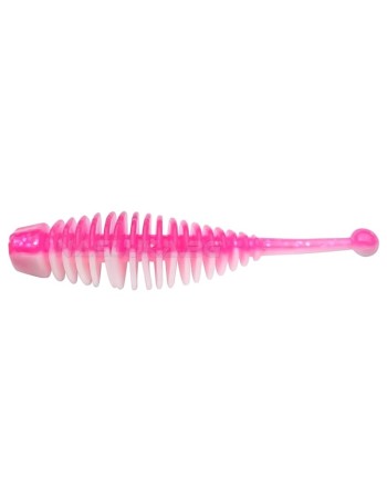 Силиконови примамки Berkley Powerbait Naiad Garlic 5 см, 10 бр., цвят Pink/White
