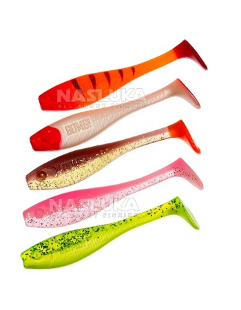 Силиконови примамки Delphin BOMB Fatty 10 см, MIX, 5 бр.