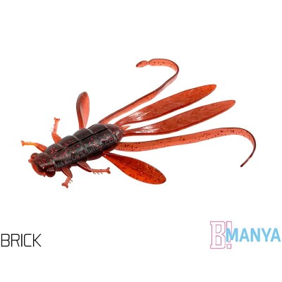 Силиконови ароматизирани нимфи Delphin Manya UVs 10.5 см, UV Brick, 5 бр.