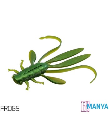 Силиконови ароматизирани нимфи Delphin Manya UVs 10.5 см, UV Frogs, 5 бр.
