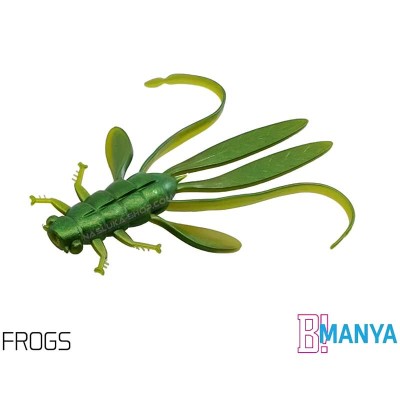 Силиконови ароматизирани нимфи Delphin Manya UVs 10.5 см, UV Frogs, 5 бр.