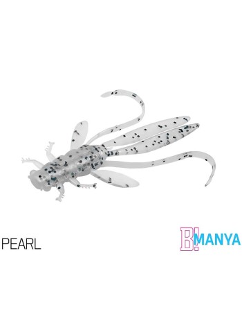 Силиконови ароматизирани нимфи Delphin Manya UVs 10.5 см, UV Pearl, 5 бр.