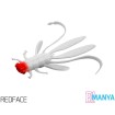 Силиконови ароматизирани нимфи Delphin Manya UVs 10.5 см, UV RedFace, 5 бр.