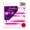 Силиконови примамки Delphin Zandera UVs, 5 бр., цвят Candy