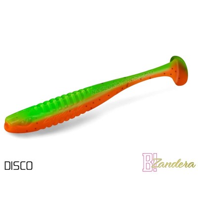 Силиконови примамки Delphin Zandera UVs, 5 бр., цвят Disco