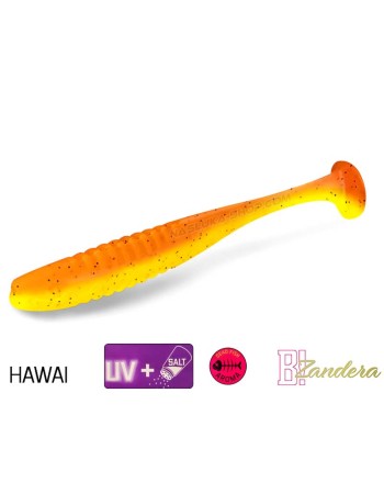 Силиконови примамки Delphin Zandera UVs, 5 бр., цвят Hawai